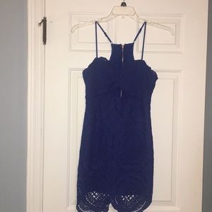 Royal Blue Cut Out Dress